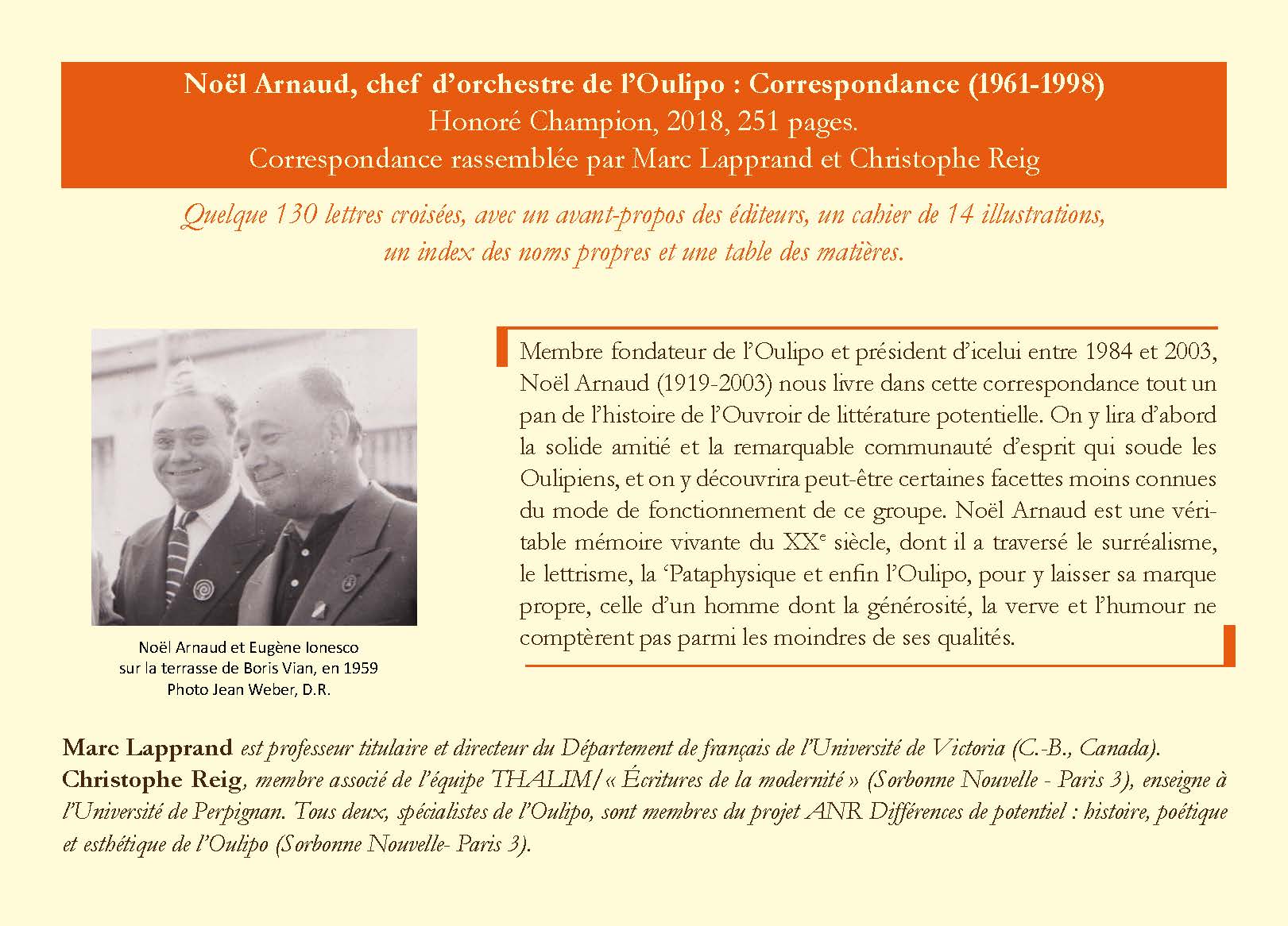 Noel Arnaud Brochure